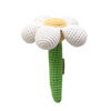 Handmade Crochet baby daisy flower rattle