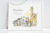 Children&#39;s Personalised Tea Party at the Zoo Print