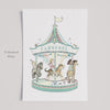 Children&#39;s Personalised Circus Carousel Print