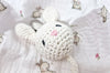 Crochet baby bunny rabbit dummy pacifier clip