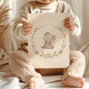 Girl&#39;s Floral Woodland Mouse Print