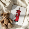 Illustrated British Red Post Box Picture for a child&#39;s Room