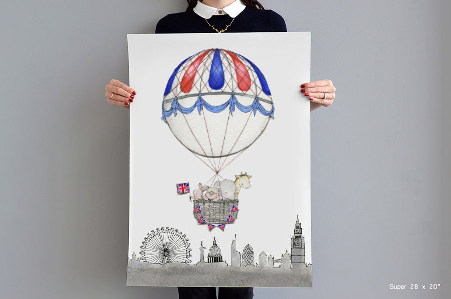 Kid's Big London skyline Balloon Picture