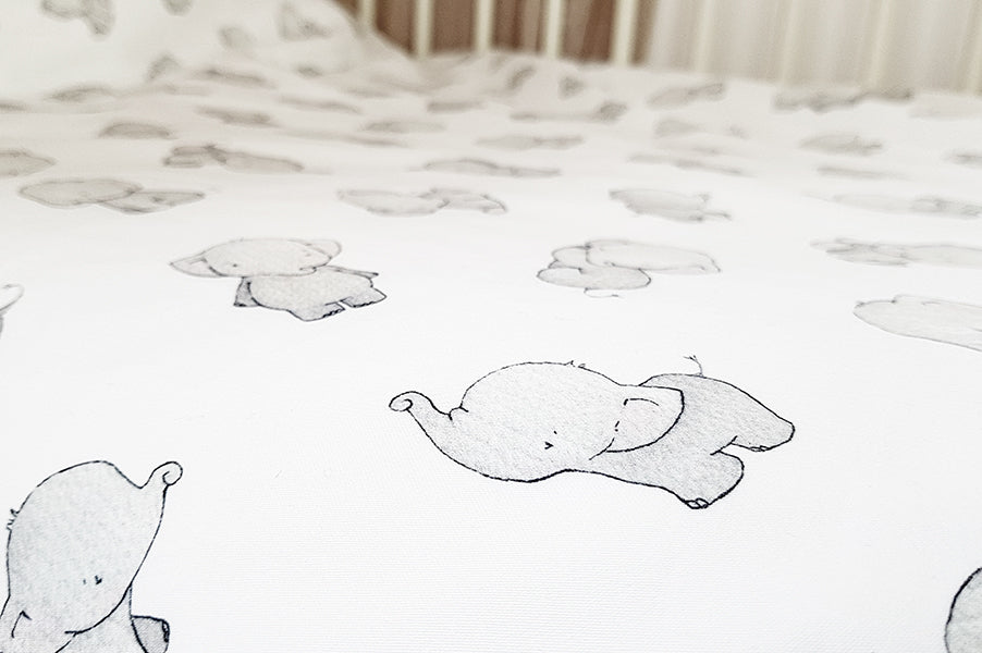 Elephant cot outlet bedding