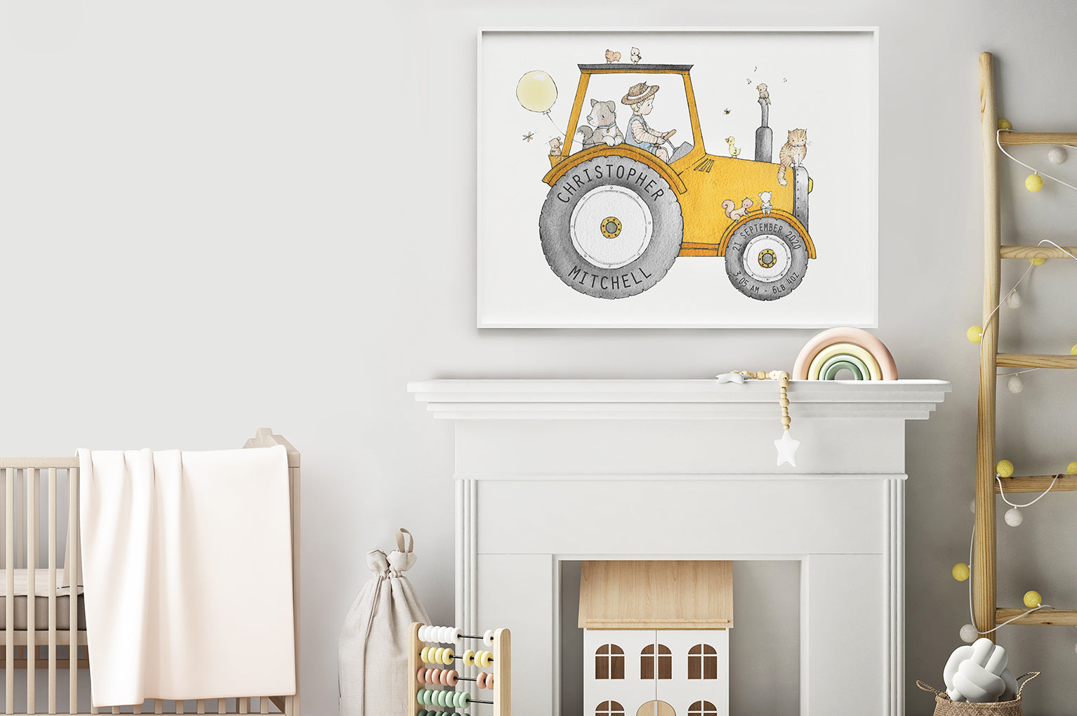 Tractor nursery hot sale decor