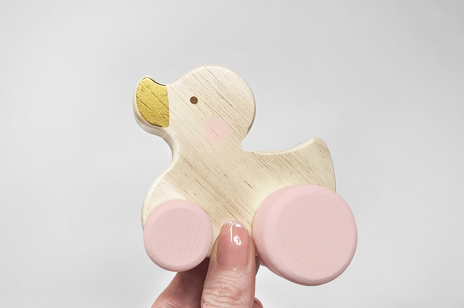 Wooden Toy, Toddler Push Toy, Pink Wooden Duck Toy, Best Push Toy for Girls,  Wooden Push Toy, Wood Kids Toys, Wooden Toys for Girl 